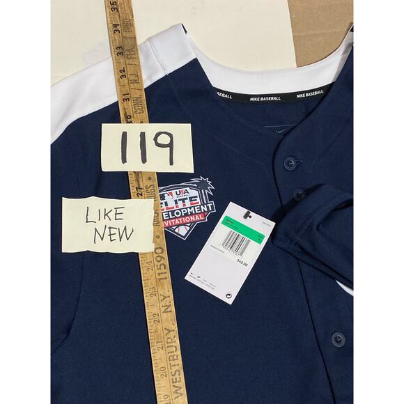 NWT Nike Baseball States Elite Development Jersey Mens XL Blue MLB - Picture 3 of 7